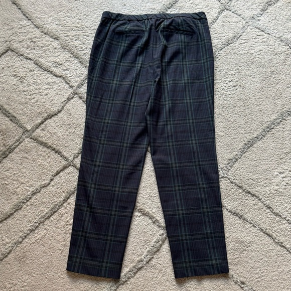 J. Jill Tartan Black and Green Plaid Trousers - Picture 2 of 8